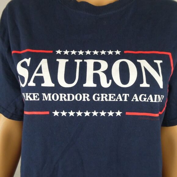Lord of the Rings Tolkien Sauron Make Mordor Great Again Novelty Graphic T Shirt - Picture 1 of 6